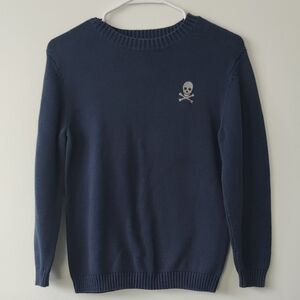 🎉4/$20Crazy 8 Dark Blue Crewneck Sweater with Skull